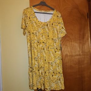 The Pioneer Woman Scoop Neck Dress with Short Sleeves